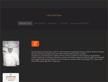 Tablet Screenshot of chef-gustavo.com